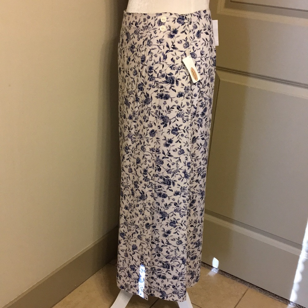 Talbots Floral Print Maxi Wrap Skirt - Picture 3 of 8